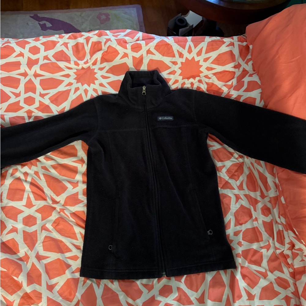 Columbia Midnight Black Full-Zip Fleece